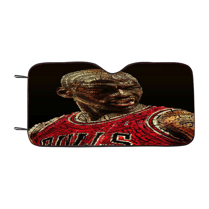 Michael Jordan Typhograpy Car Auto Sun Shade Windshield Cover