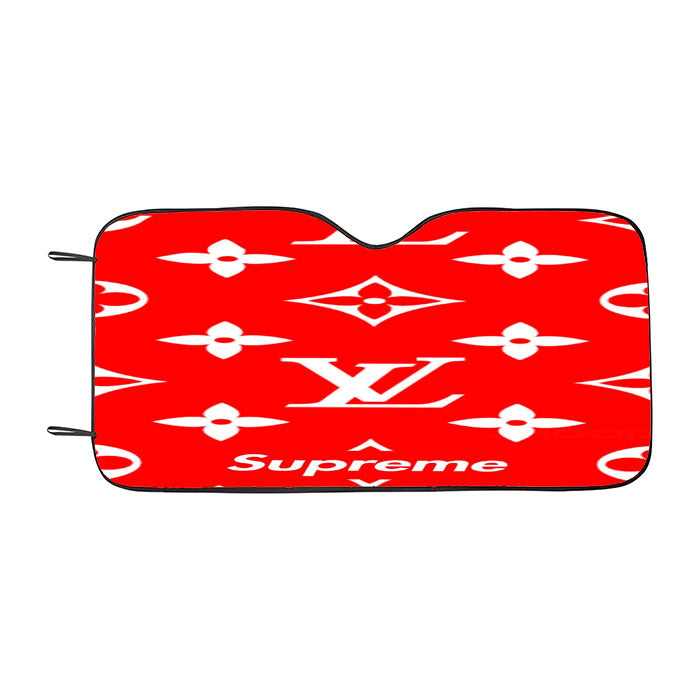 Supreme Louis Vuitton Red Car Auto Sun Shade Windshield Cover