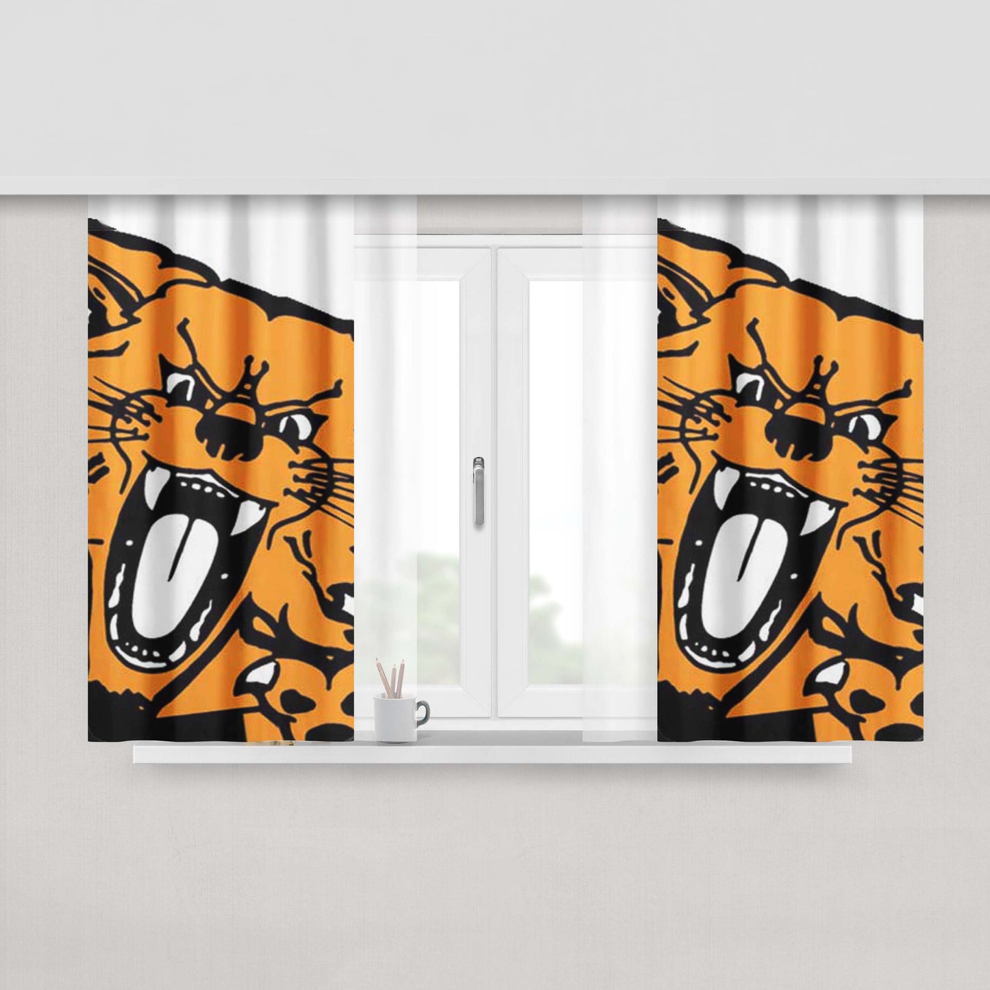 Kentucky Wildcats Basketball Peach Skin Window Curtains
