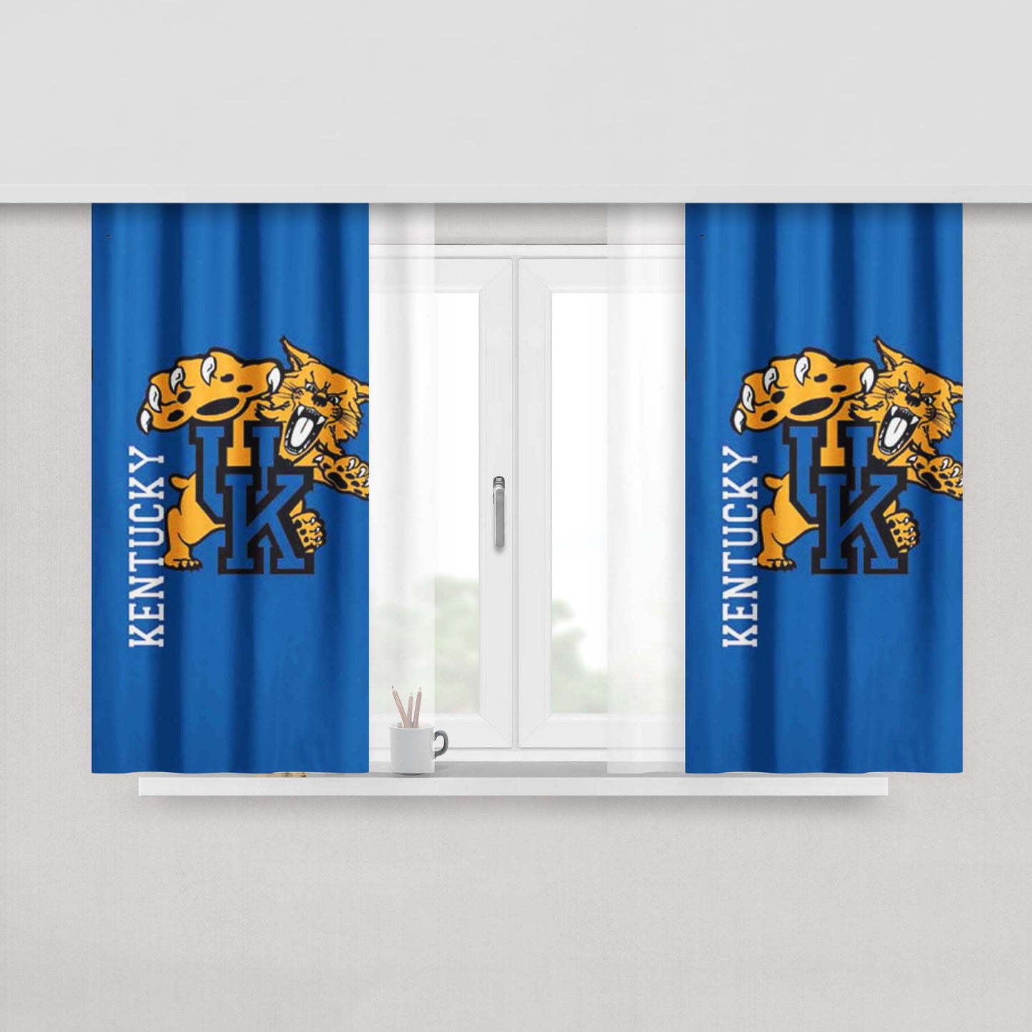 Kentucky Wildcats Nba Peach Skin Window Curtains