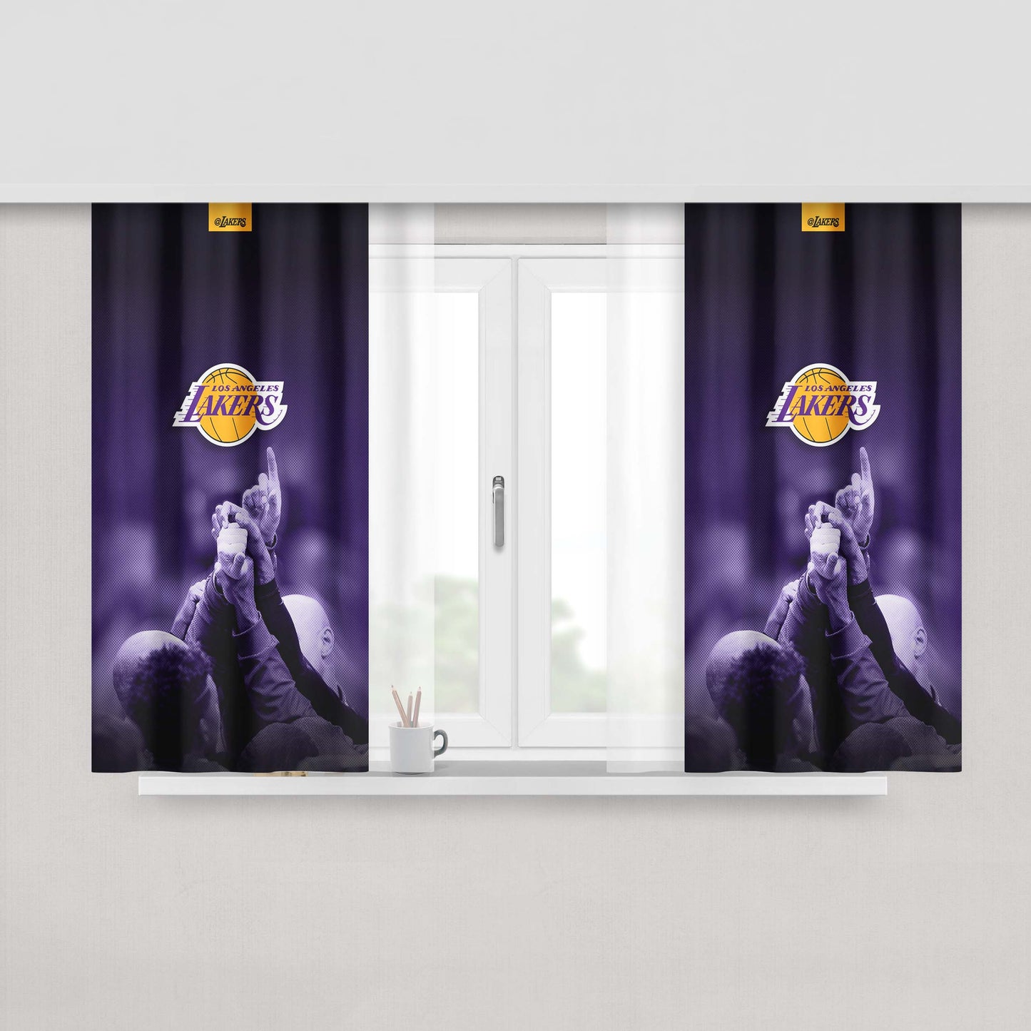 Lakers Wallpapers And Infographics Peach Skin Window Curtains