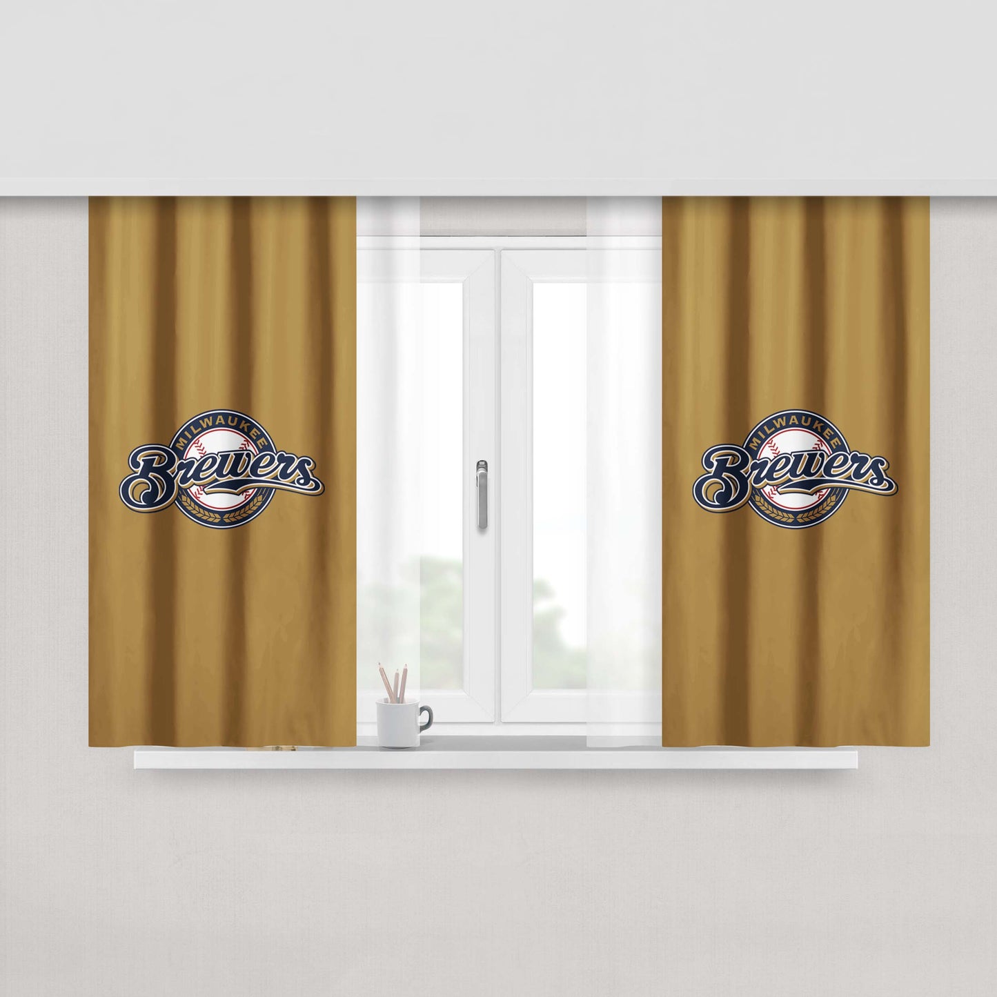 Milwaukee Bre Peach Skin Window Curtains