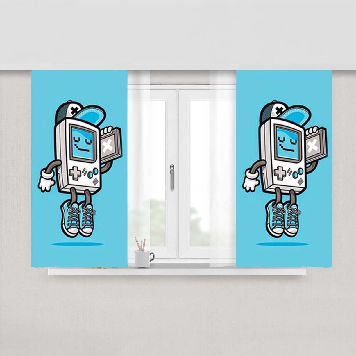 Nintendo Peach Skin Window Curtains
