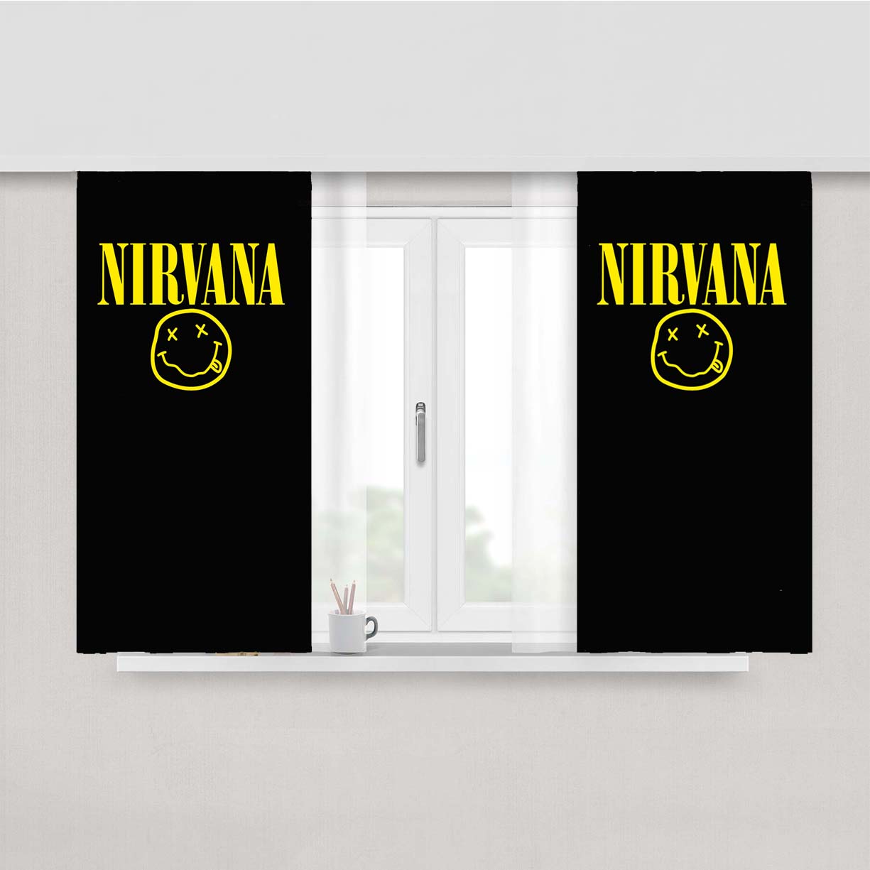 Nirvana Peach Skin Window Curtains