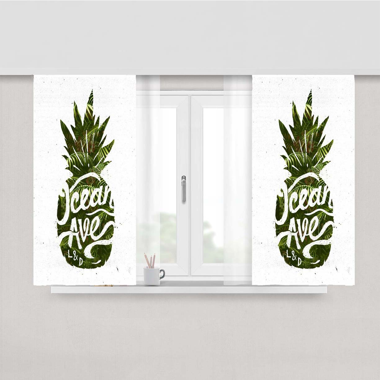 Ocean L & D Peach Skin Window Curtains