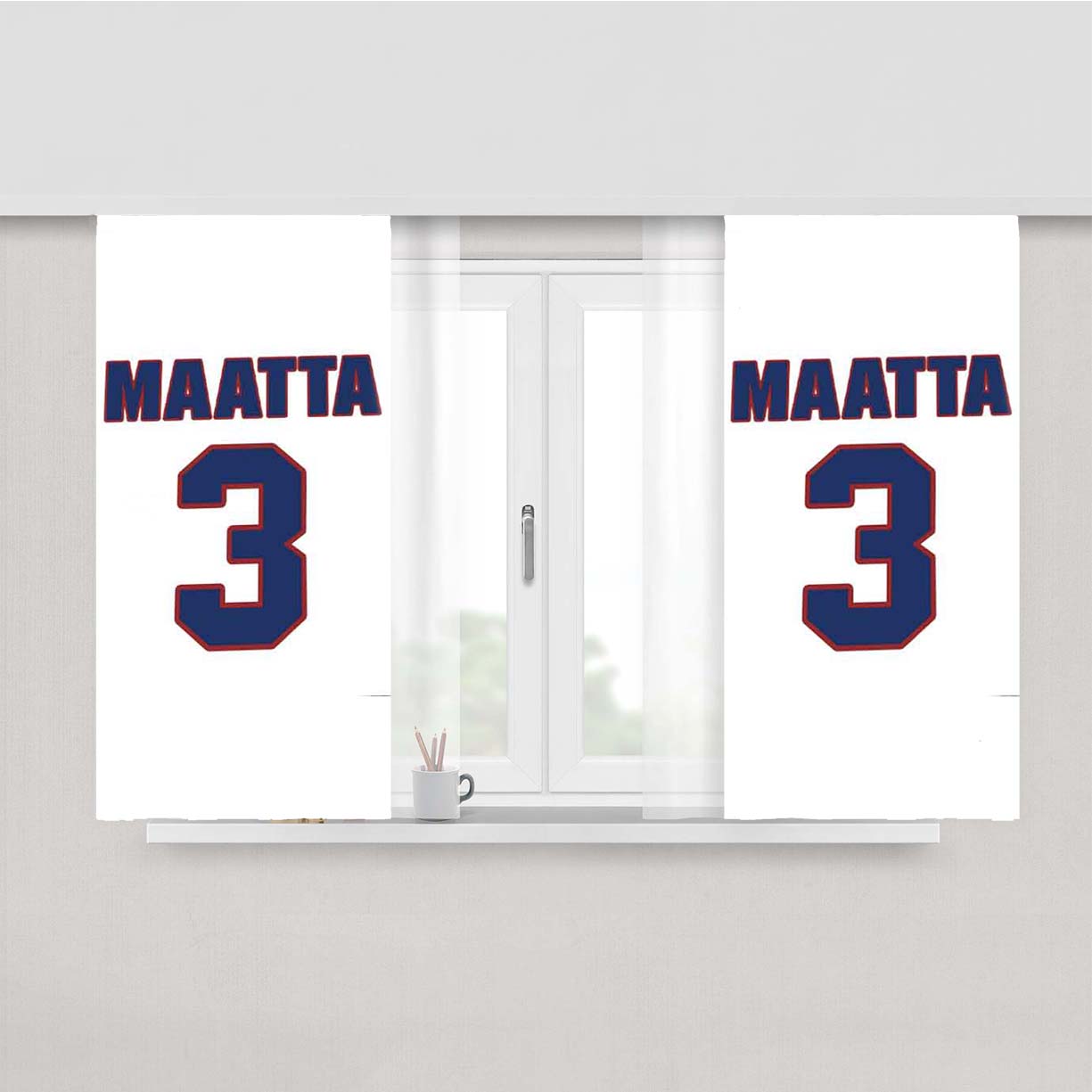 Olli Maatta National Hockey Peach Skin Window Curtains