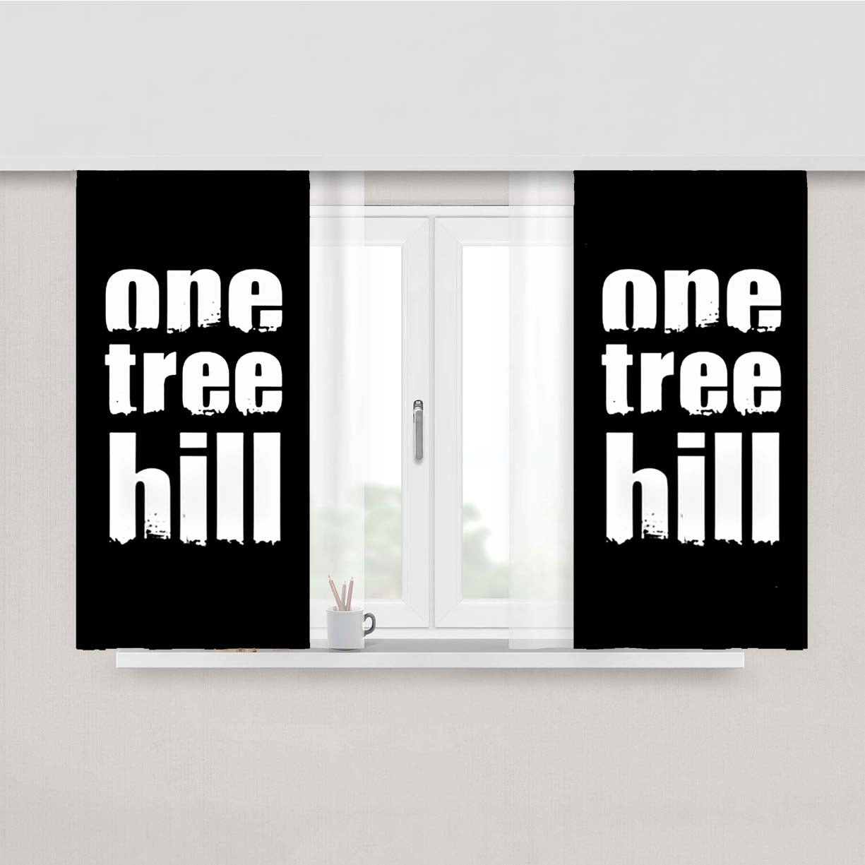 One Tree Hill Peach Skin Window Curtains