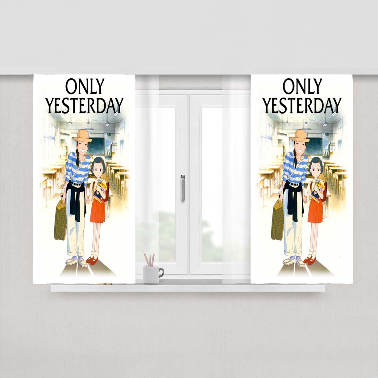 Only Yesterday Peach Skin Window Curtains
