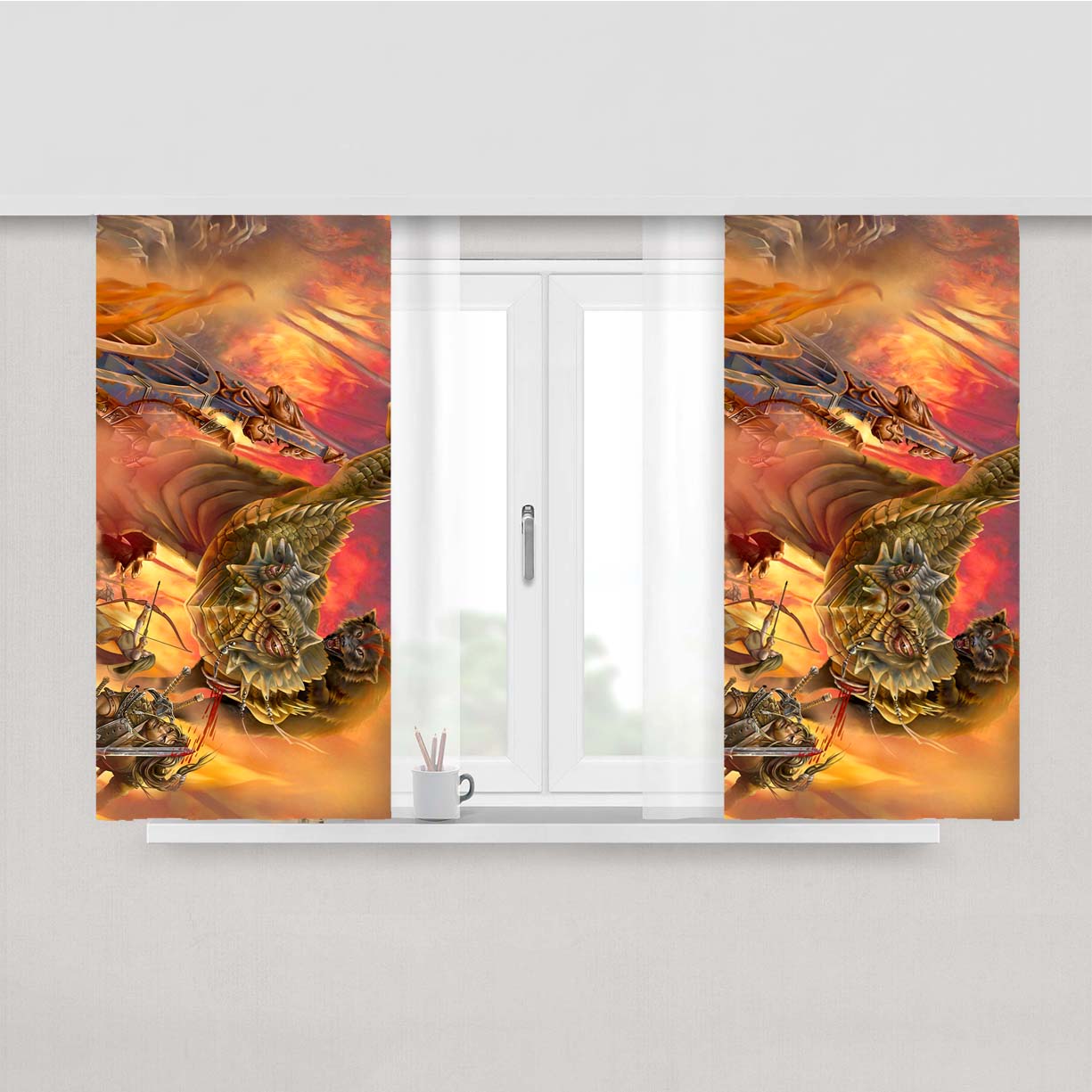 Opening Rangers Dugeons And Dragons Martial Power Peach Skin Window Curtains