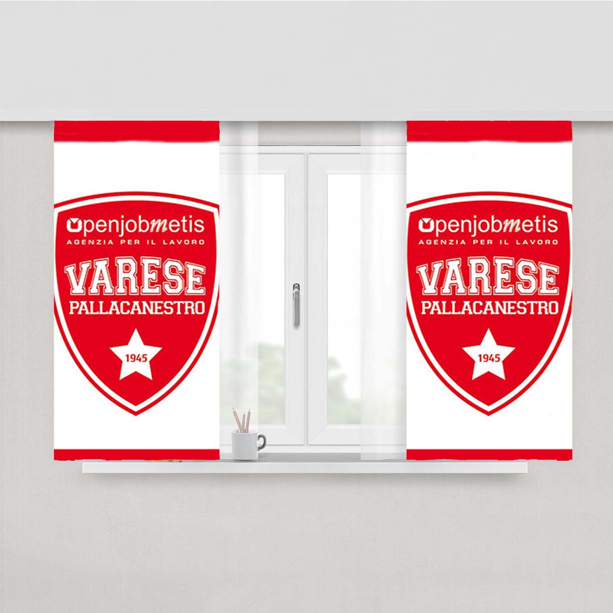 Openjobmetis Varese Peach Skin Window Curtains