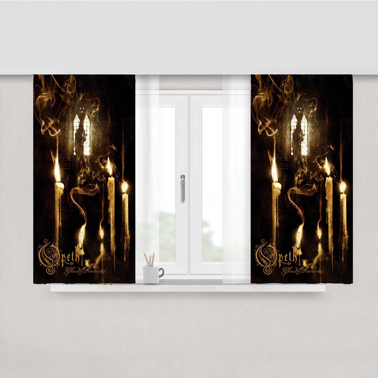 Opeth Night Ca Peach Skin Window Curtains