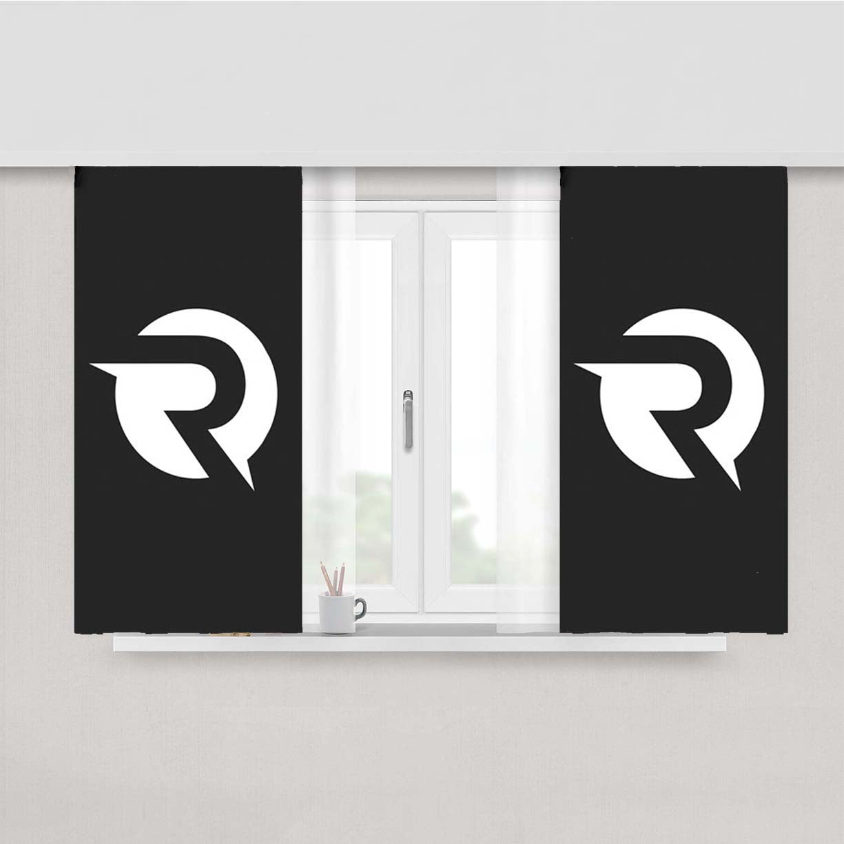 Origen White Peach Skin Window Curtains