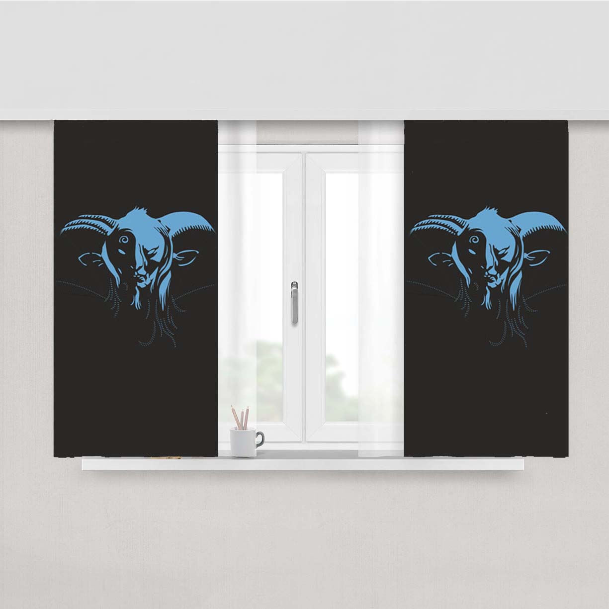 Pans Labyrinth Peach Skin Window Curtains