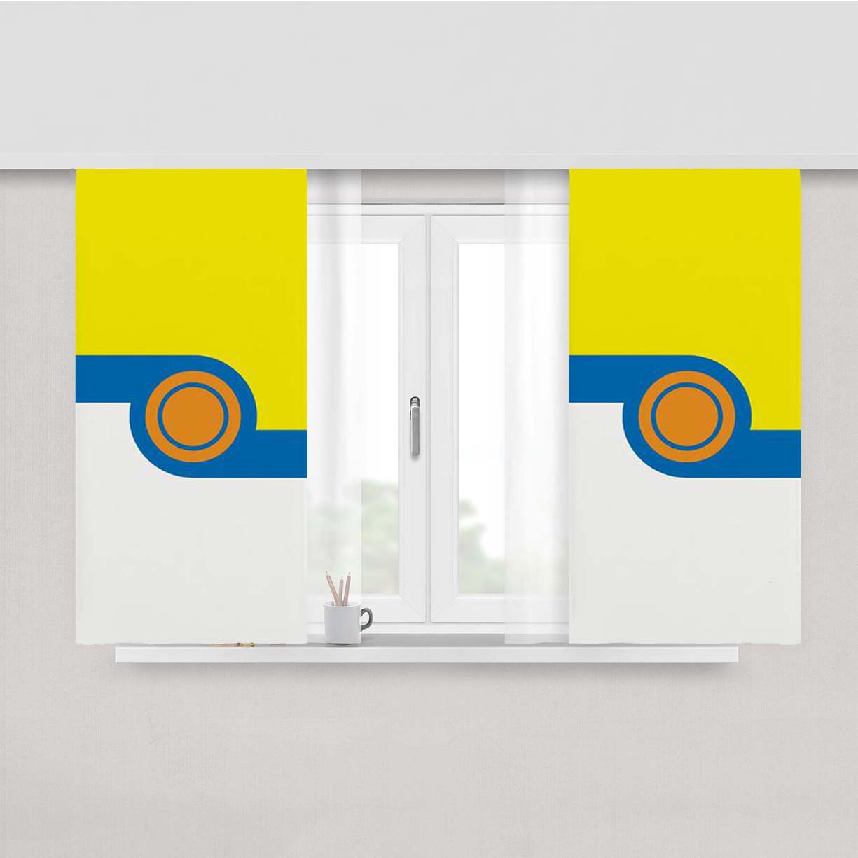 Park Ball Pokeball Peach Skin Window Curtains