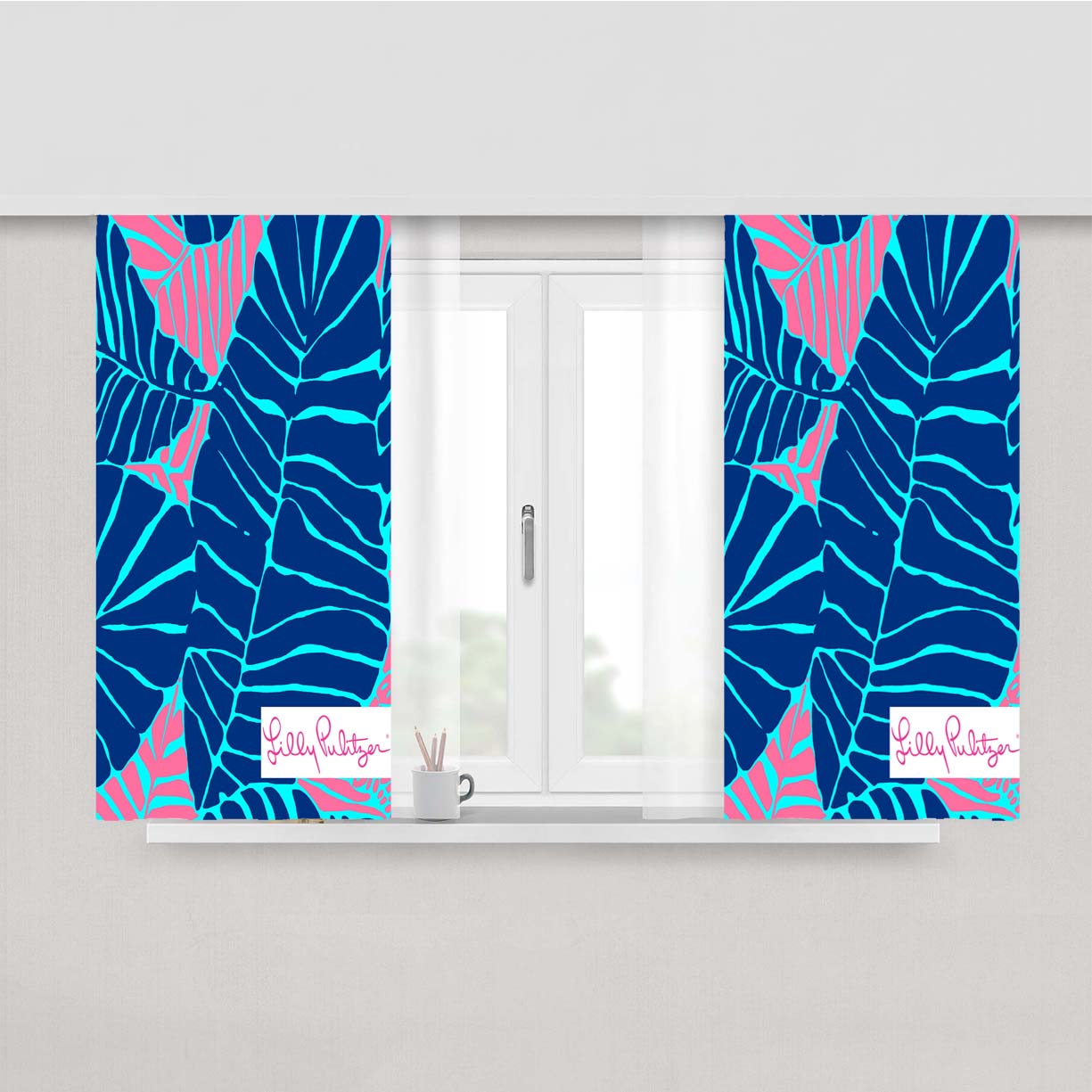 Patterns We Love Lilly Pulitzer Peach Skin Window Curtains