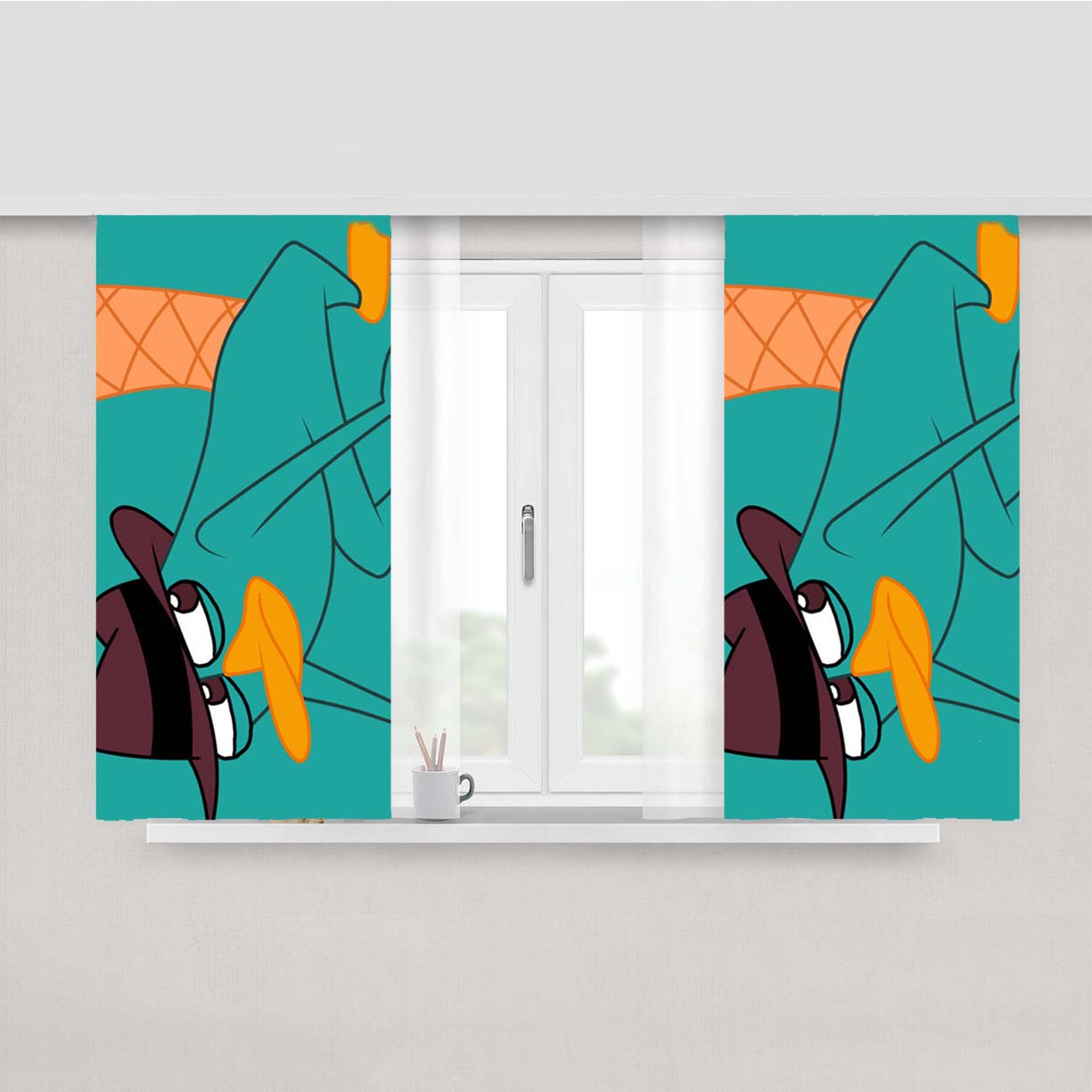 Perry Peach Skin Window Curtains