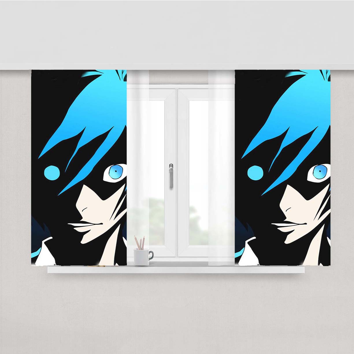 Persona Arisato Minato Peach Skin Window Curtains