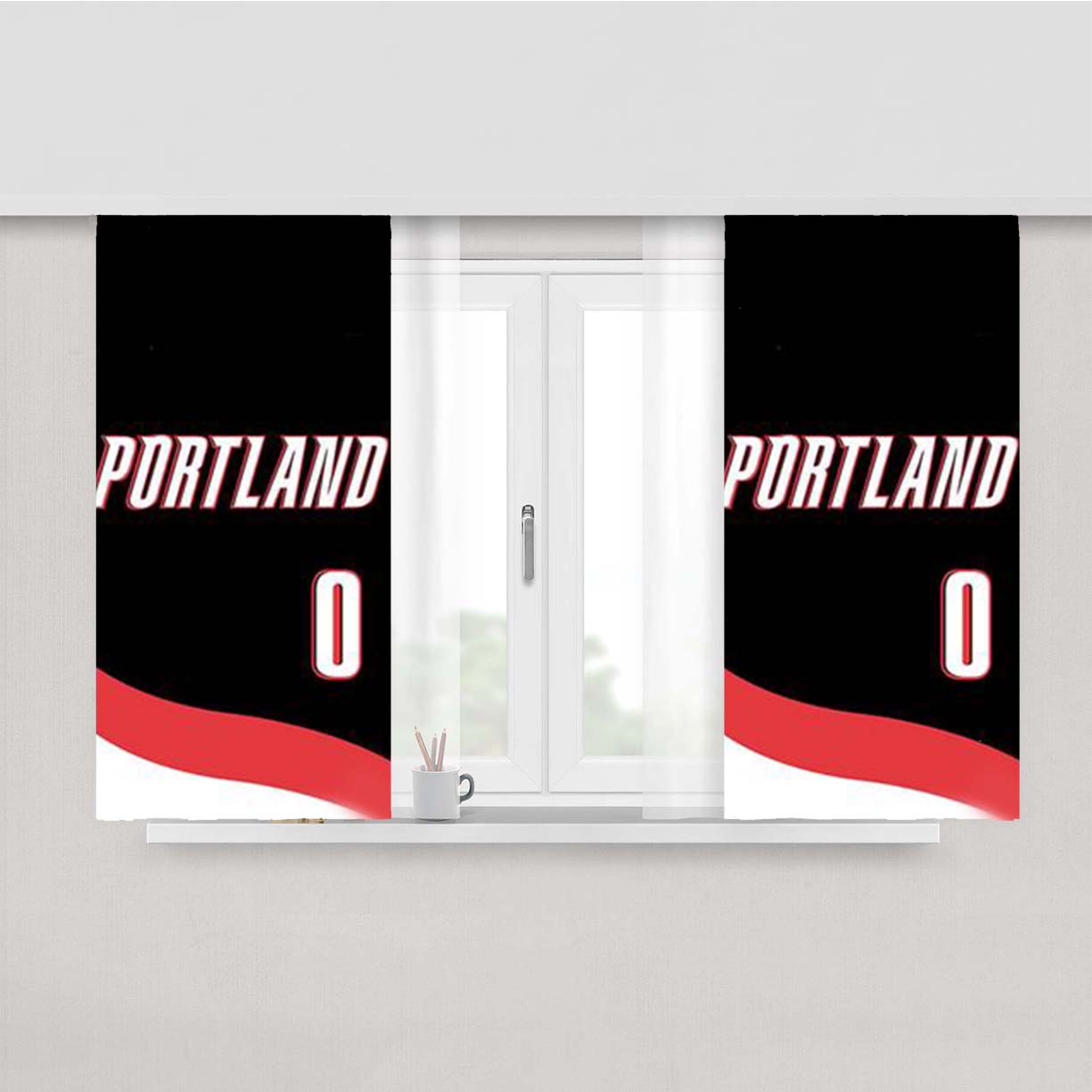 Portland Jersey Peach Skin Window Curtains