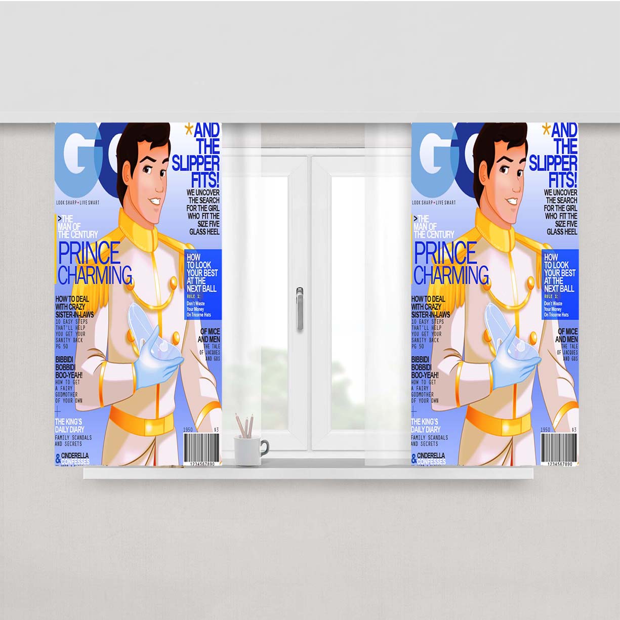 Prince Charming Gq Peach Skin Window Curtains
