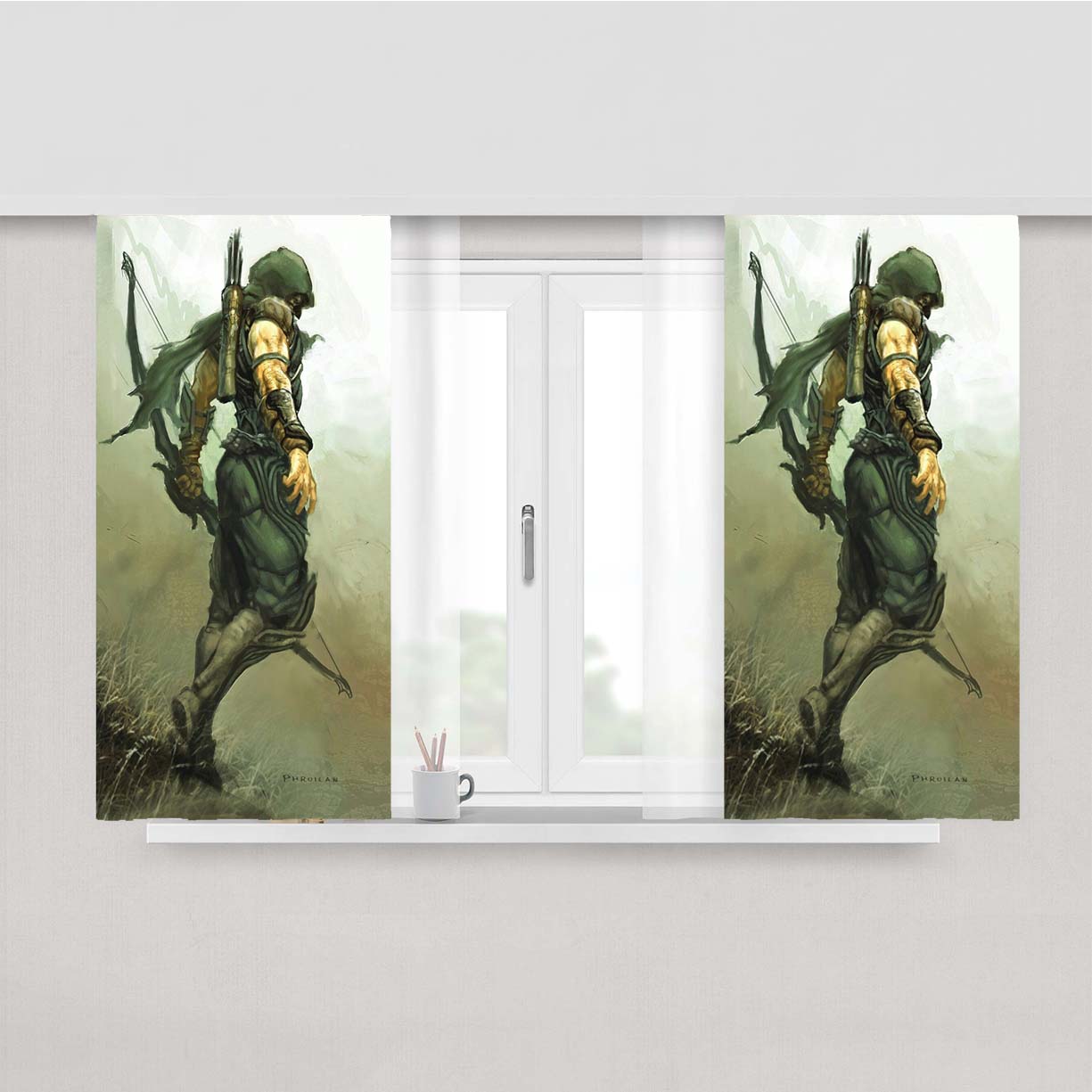 Prince Of Persia Peach Skin Window Curtains