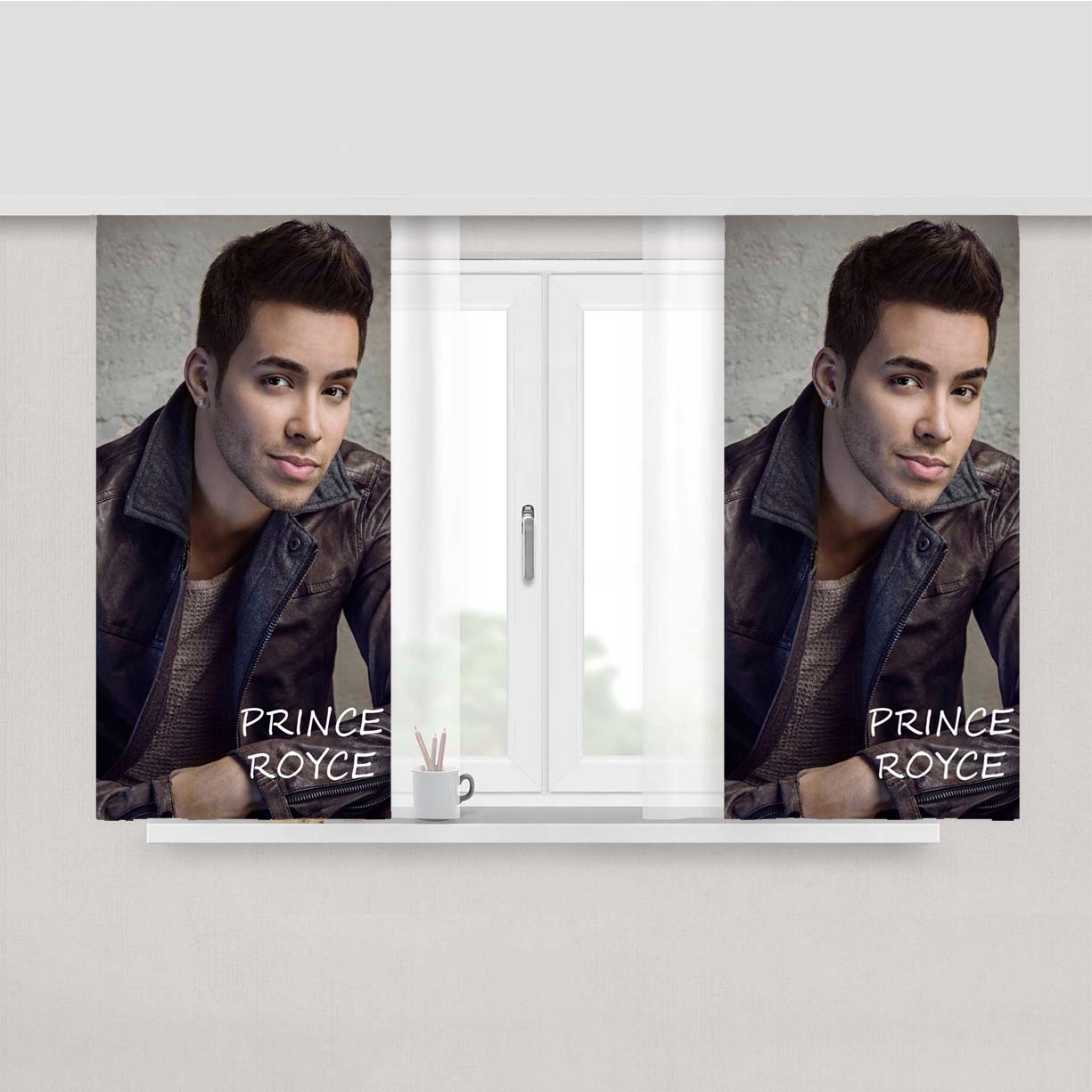 Prince Royce Peach Skin Window Curtains