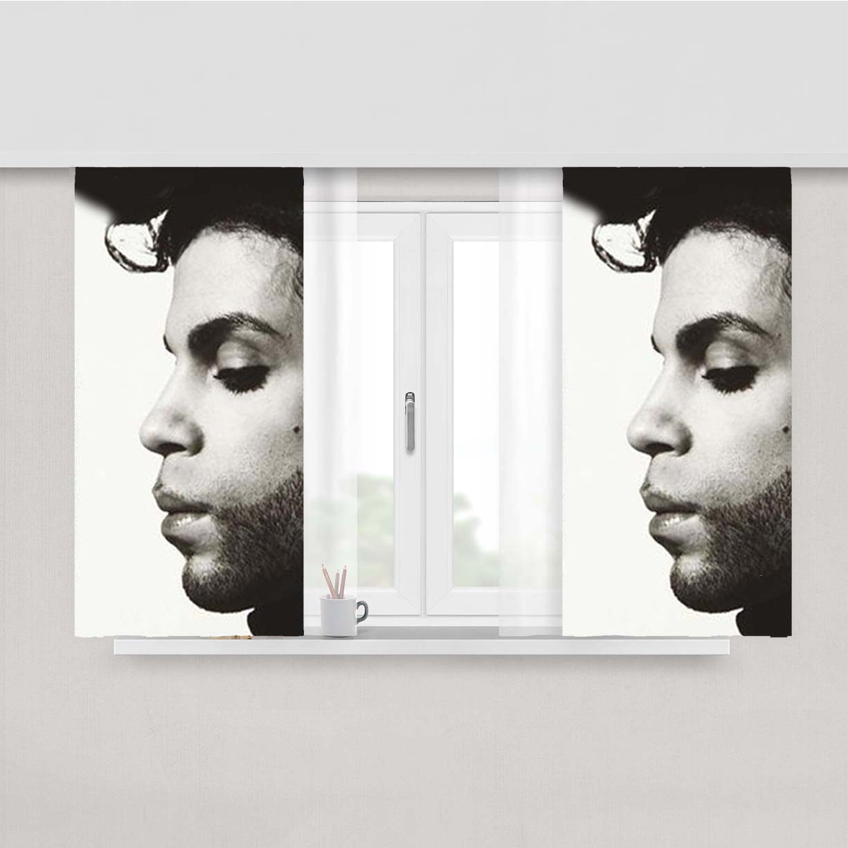 Prince Through The Ages Peach Skin Window Curtains