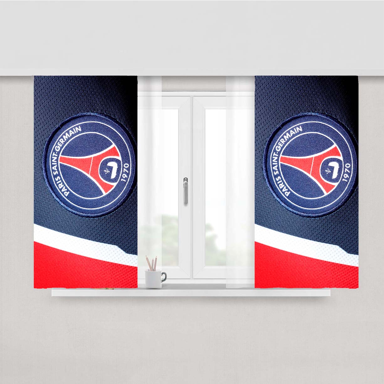 Psg Jersey Peach Skin Window Curtains