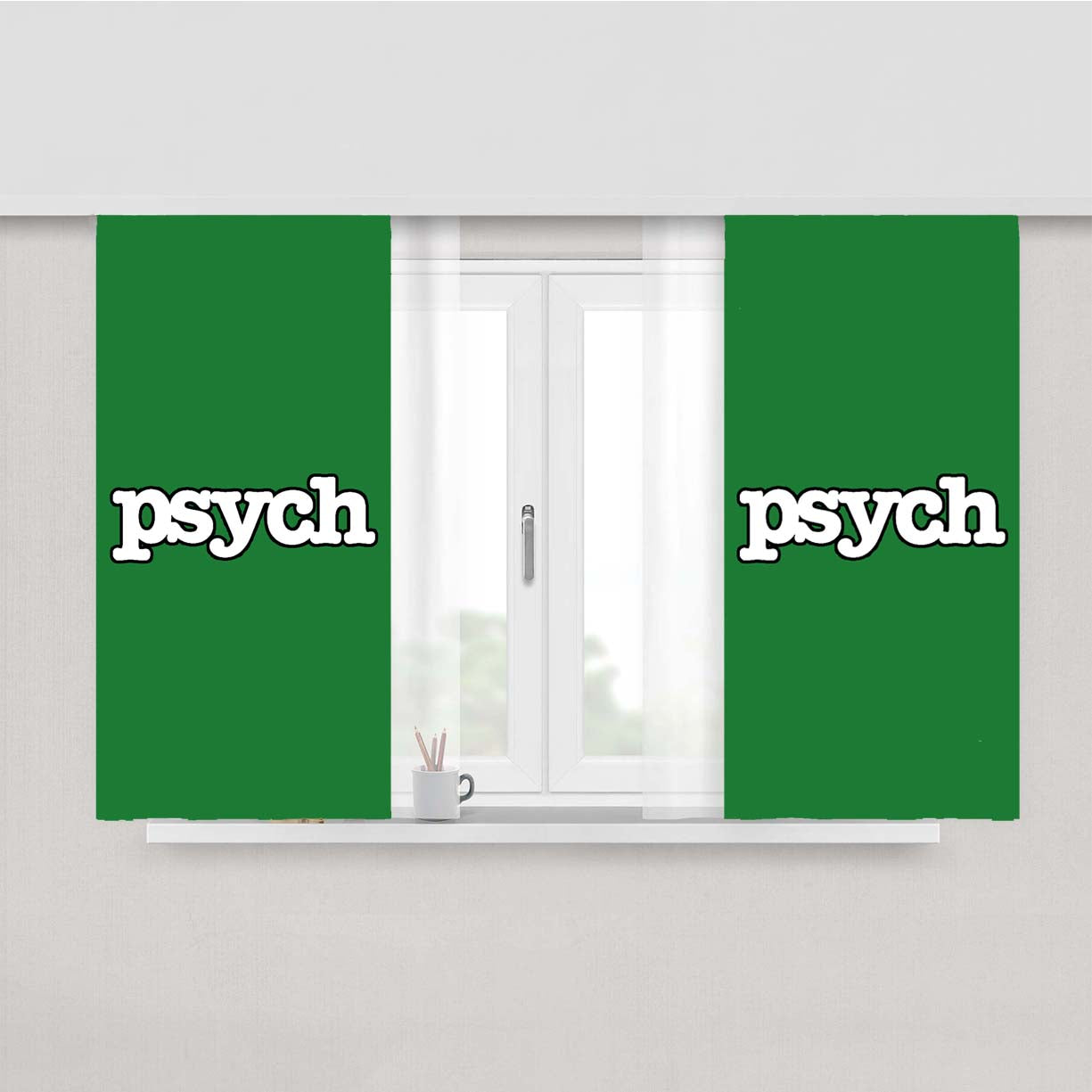 Psych Shawn And Peach Skin Window Curtains