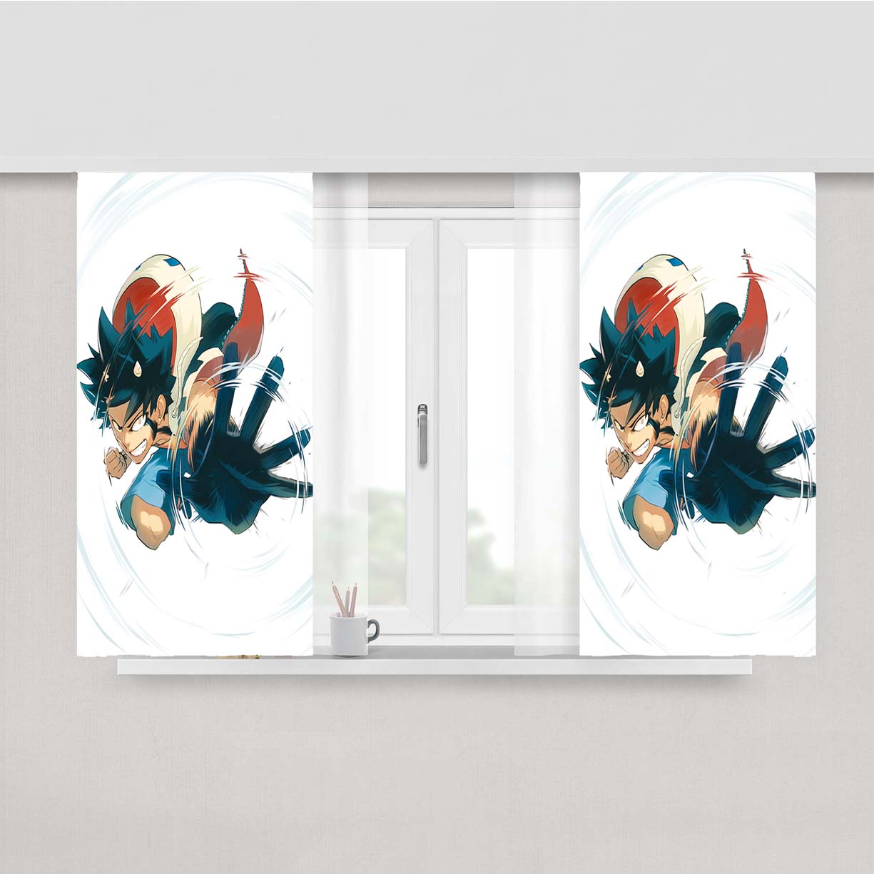 Radiant Witch Seth Power Peach Skin Window Curtains