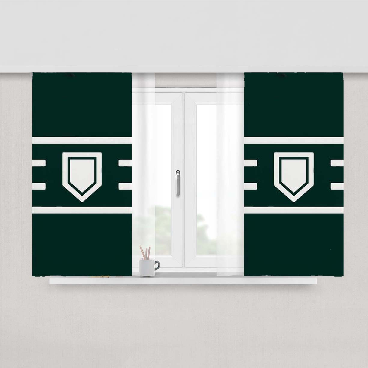 Raildex Judgement Peach Skin Window Curtains