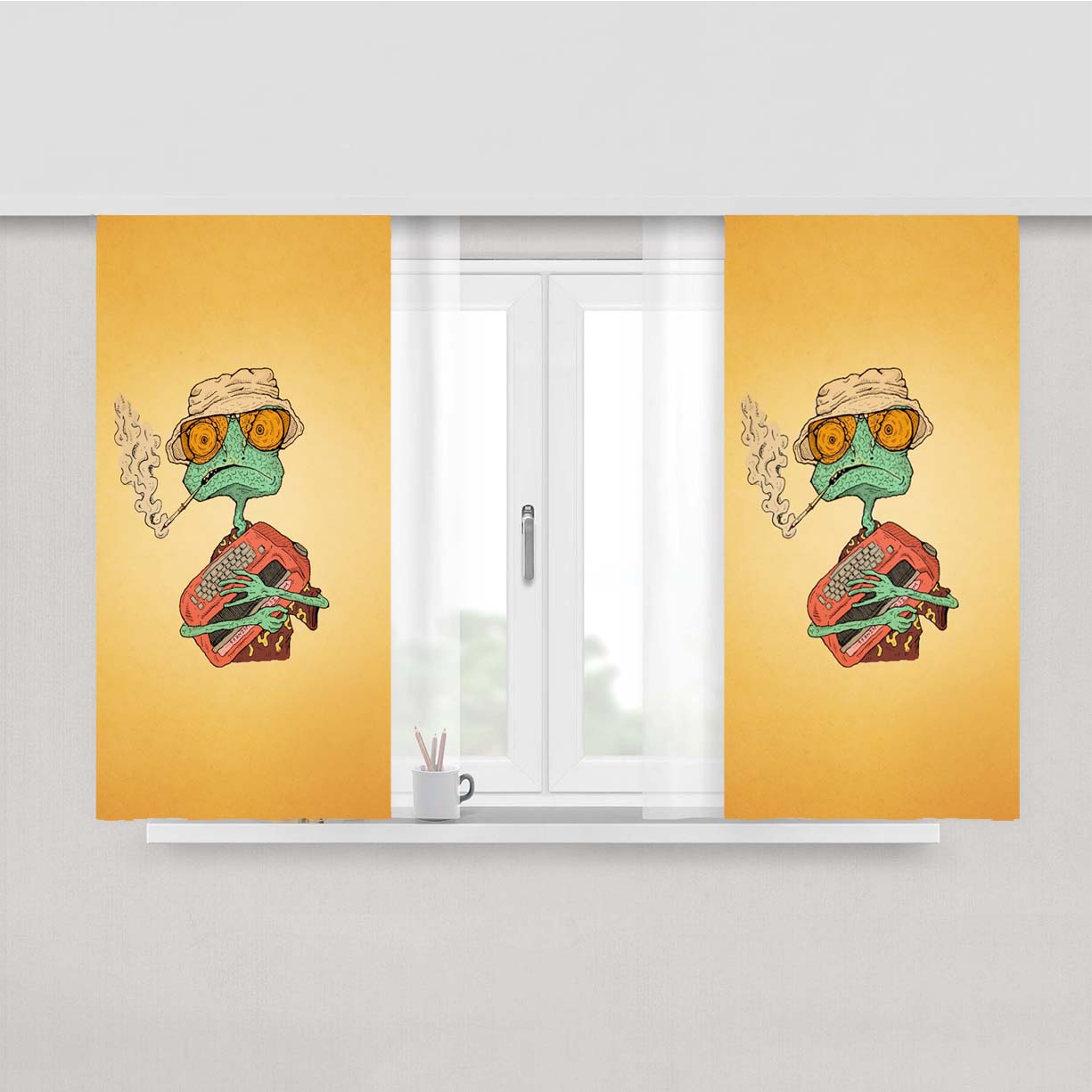 Rango Peach Skin Window Curtains
