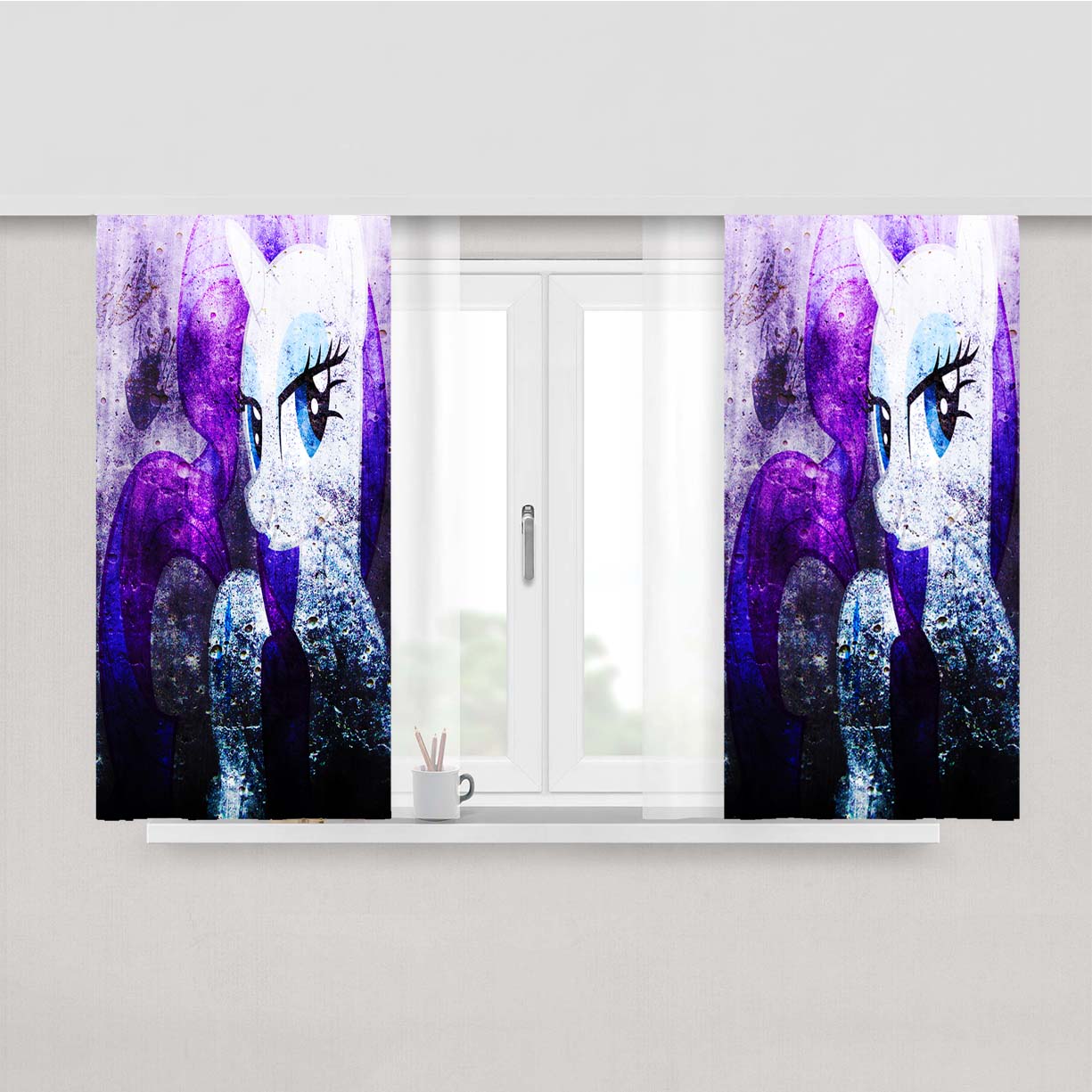 Rarity Wall Paint Peach Skin Window Curtains