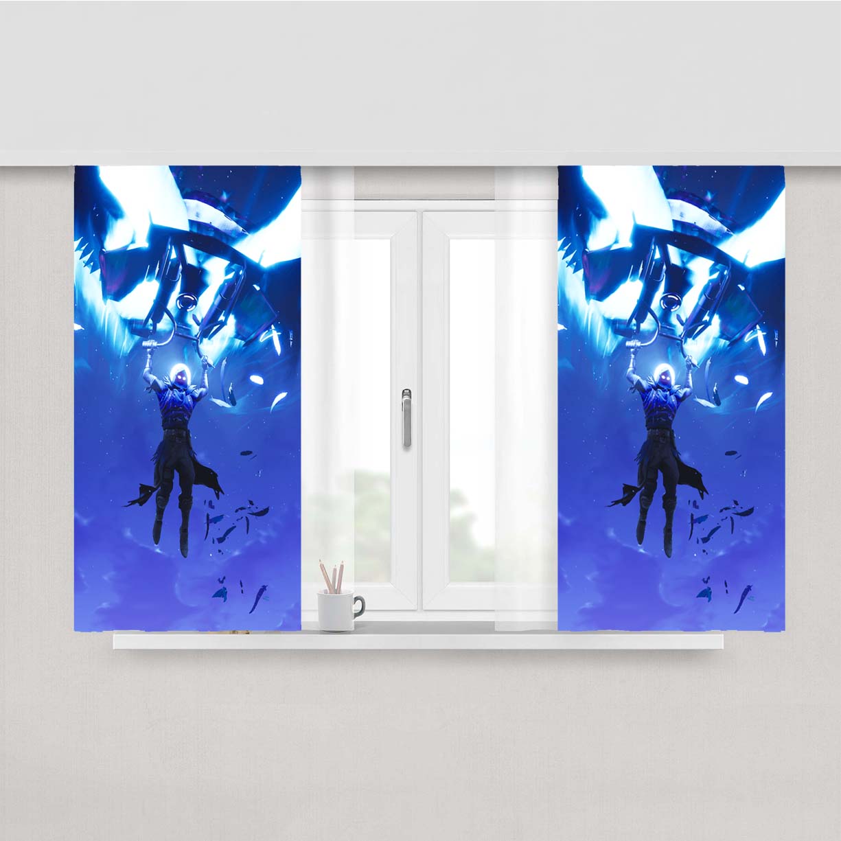 Raven Wallp Peach Skin Window Curtains