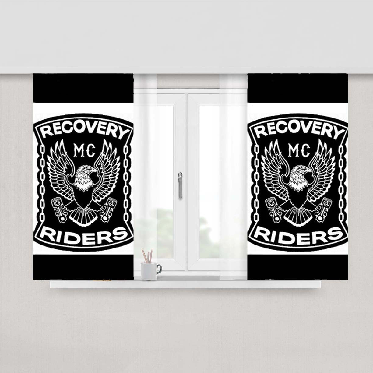 Recovery Riders Peach Skin Window Curtains