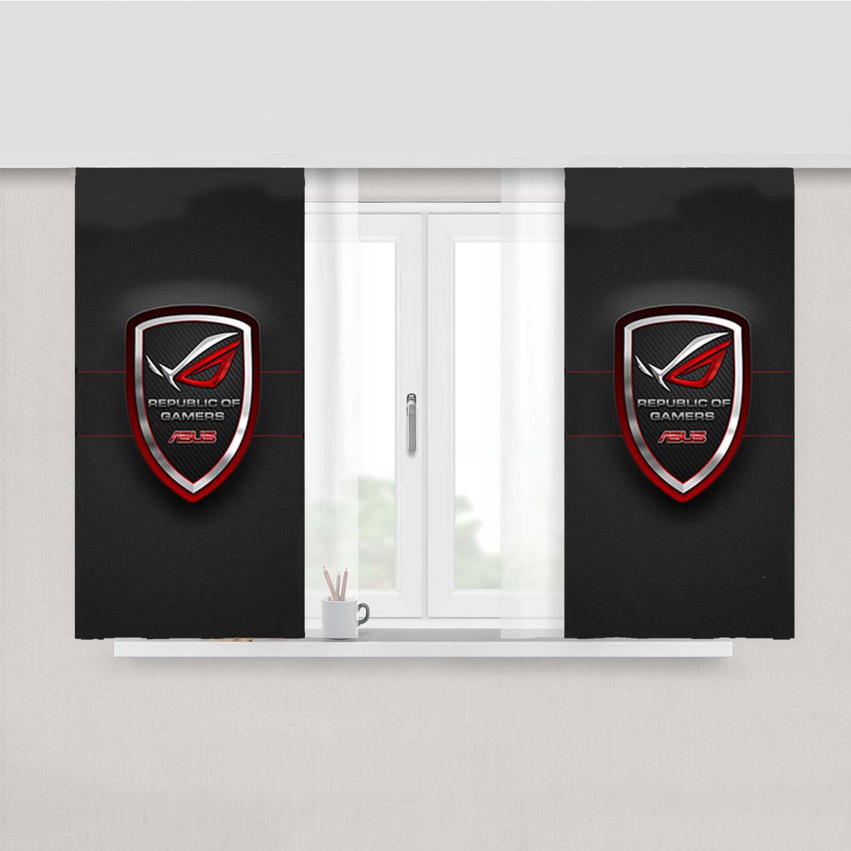 Republic Of Gamers Asus Peach Skin Window Curtains