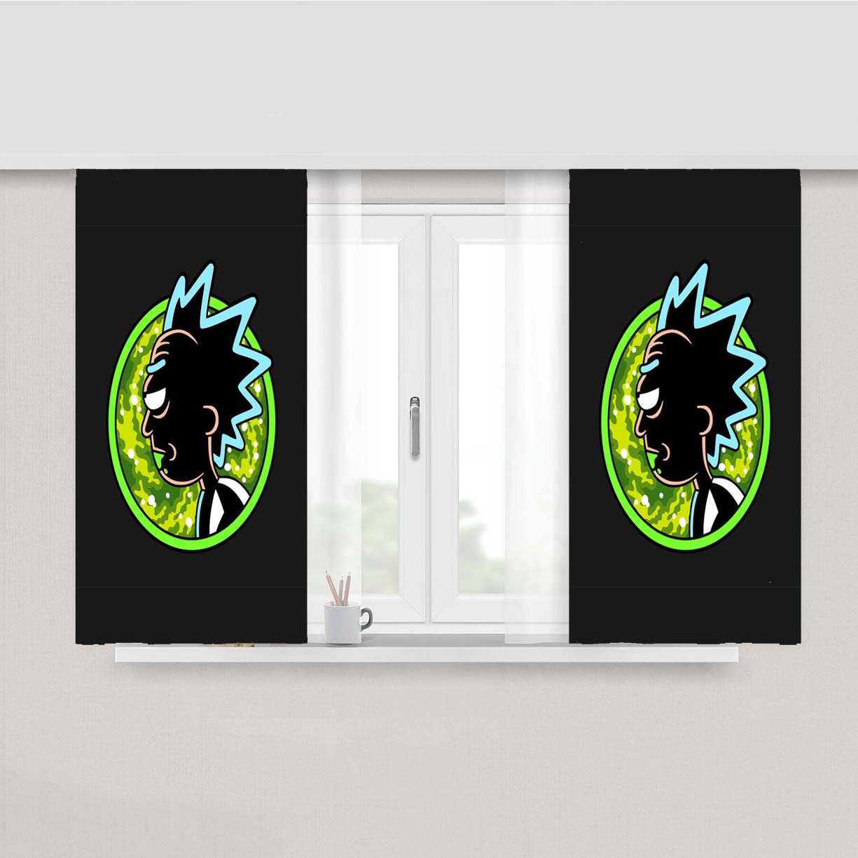 Rick Crazy Peach Skin Window Curtains