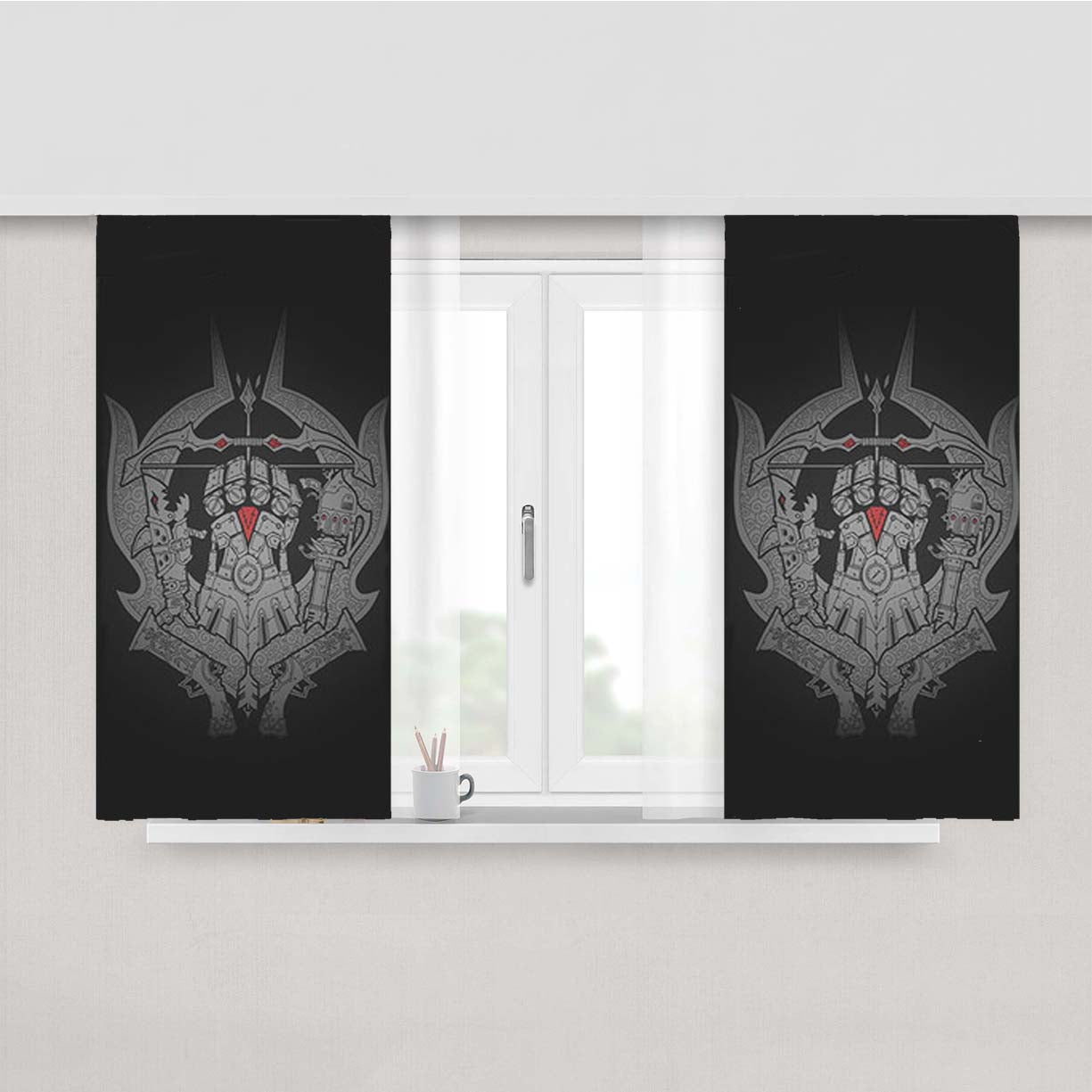 Riotinternshipt Peach Skin Window Curtains