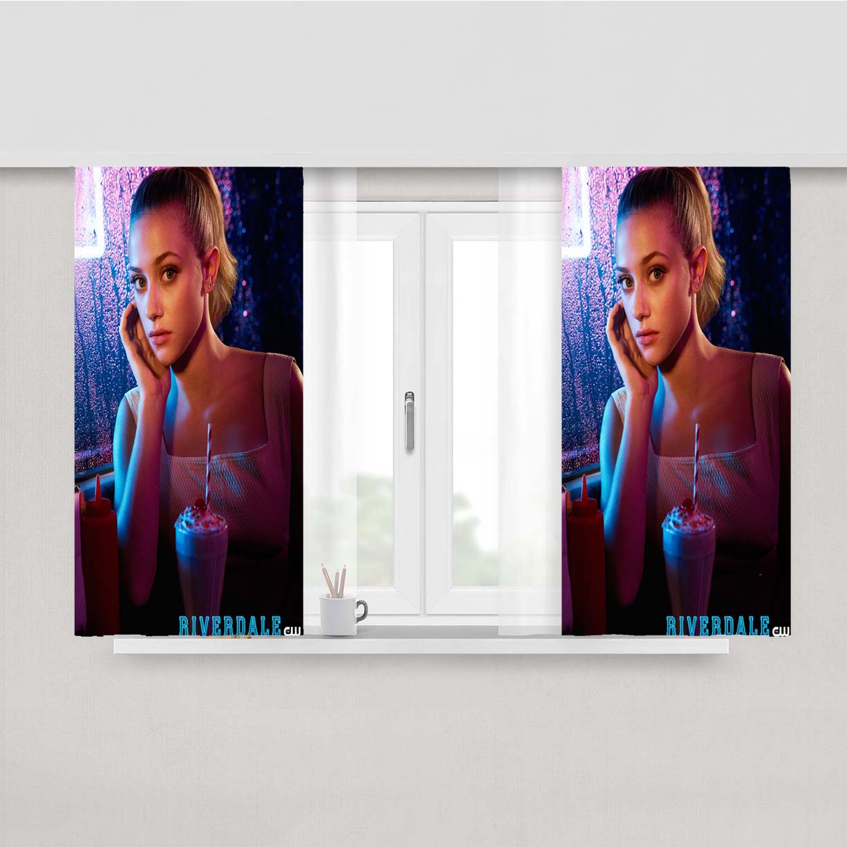 Riverdale Betty Cooper Peach Skin Window Curtains