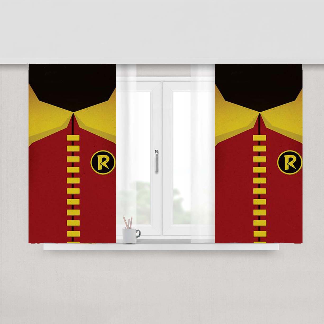 Robin Peach Skin Window Curtains