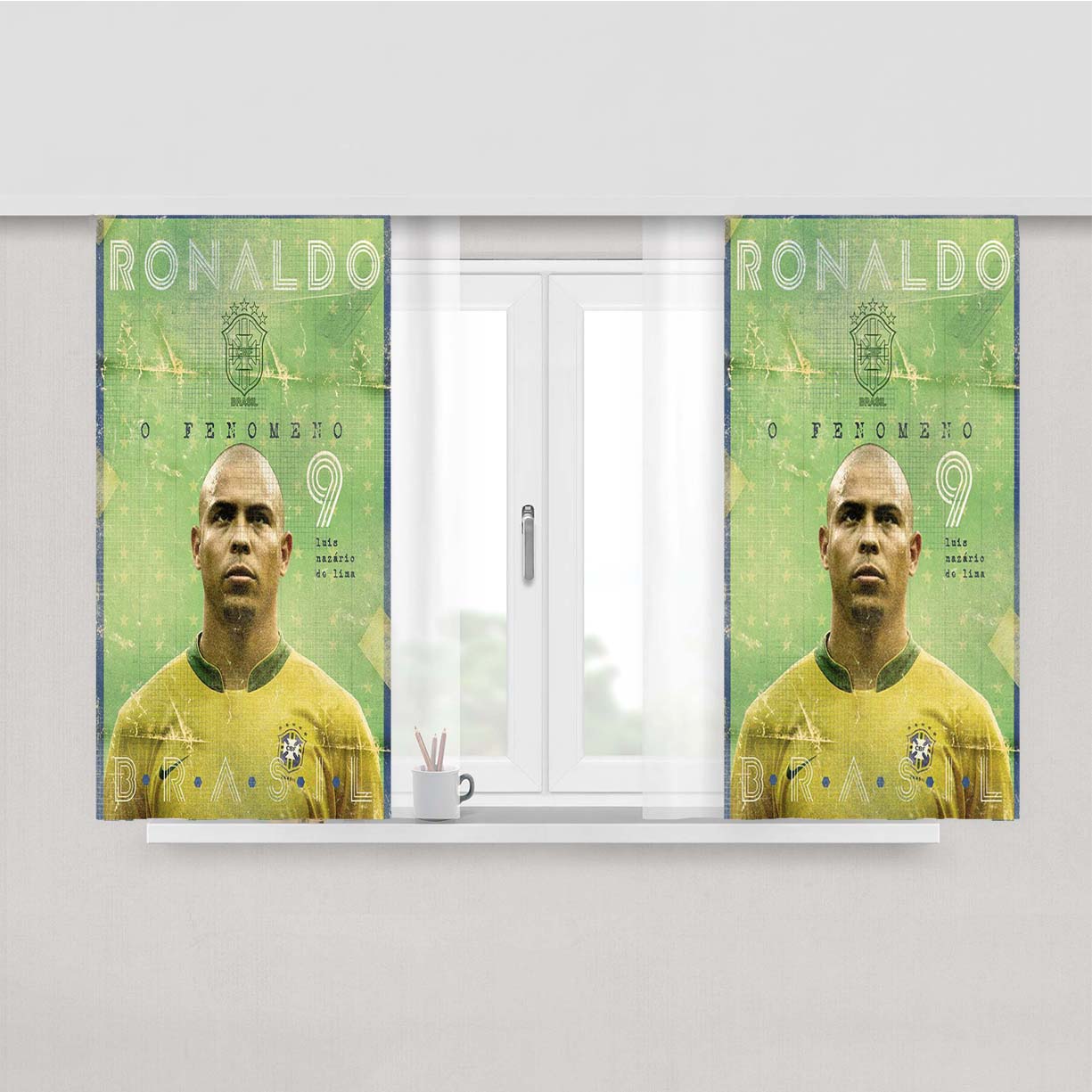 Ronaldo Brazil Peach Skin Window Curtains