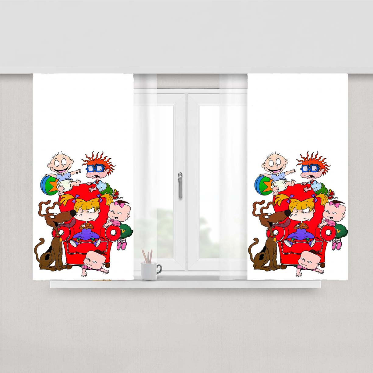 Rugrat Season 5 Peach Skin Window Curtains