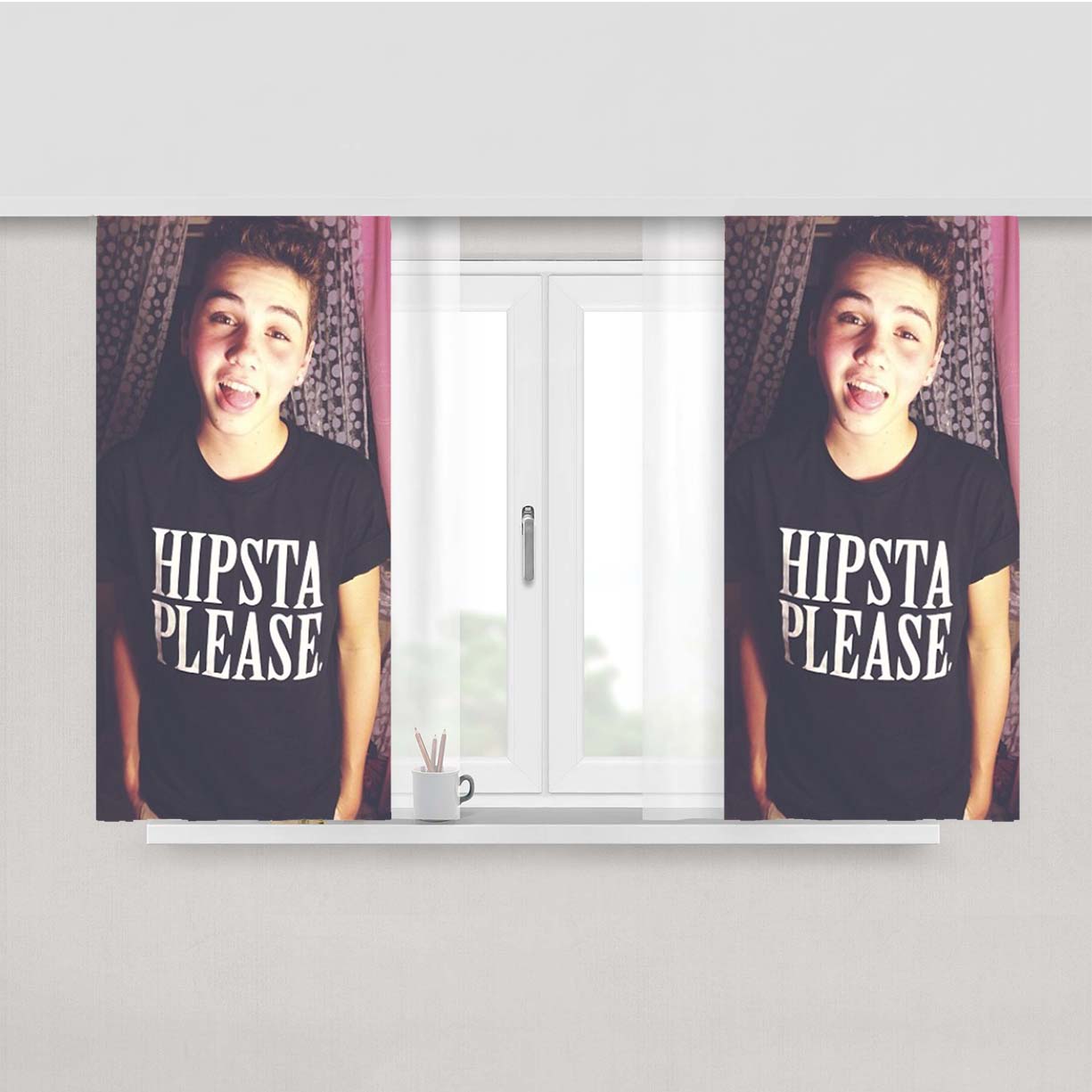 Sam Pottorff Peach Skin Window Curtains