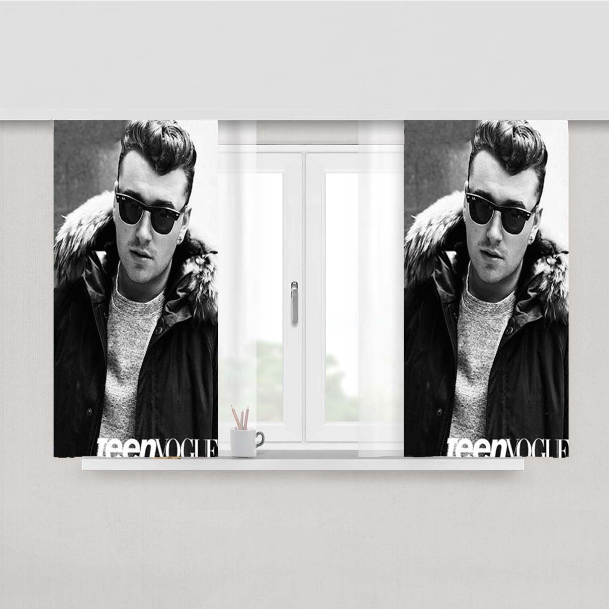 Sam Smith New Cute Peach Skin Window Curtains