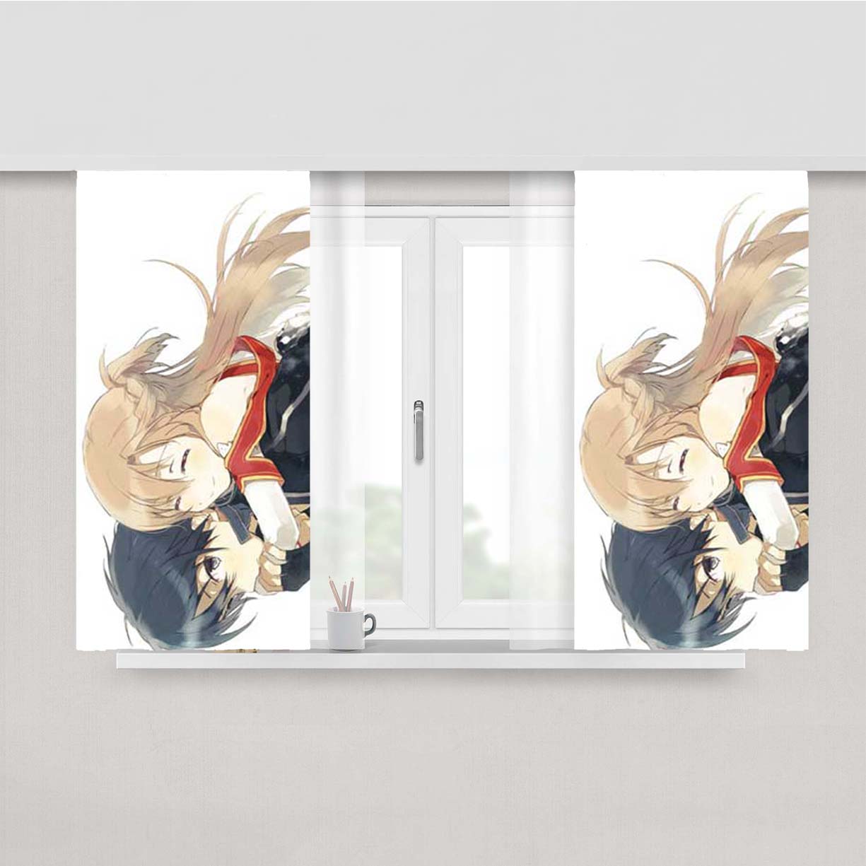 Sao Hug Peach Skin Window Curtains