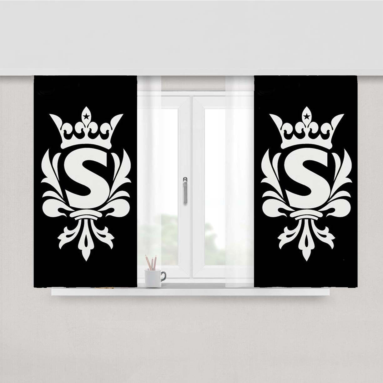 Scandal Band Peach Skin Window Curtains