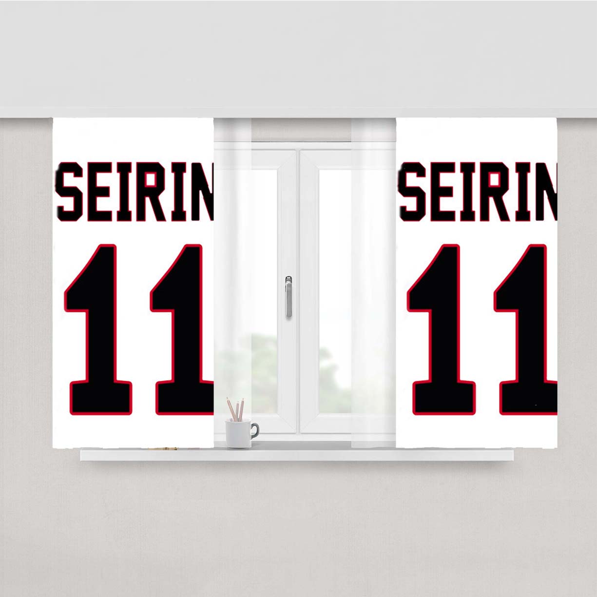 Seirin 11 Kuroko Peach Skin Window Curtains