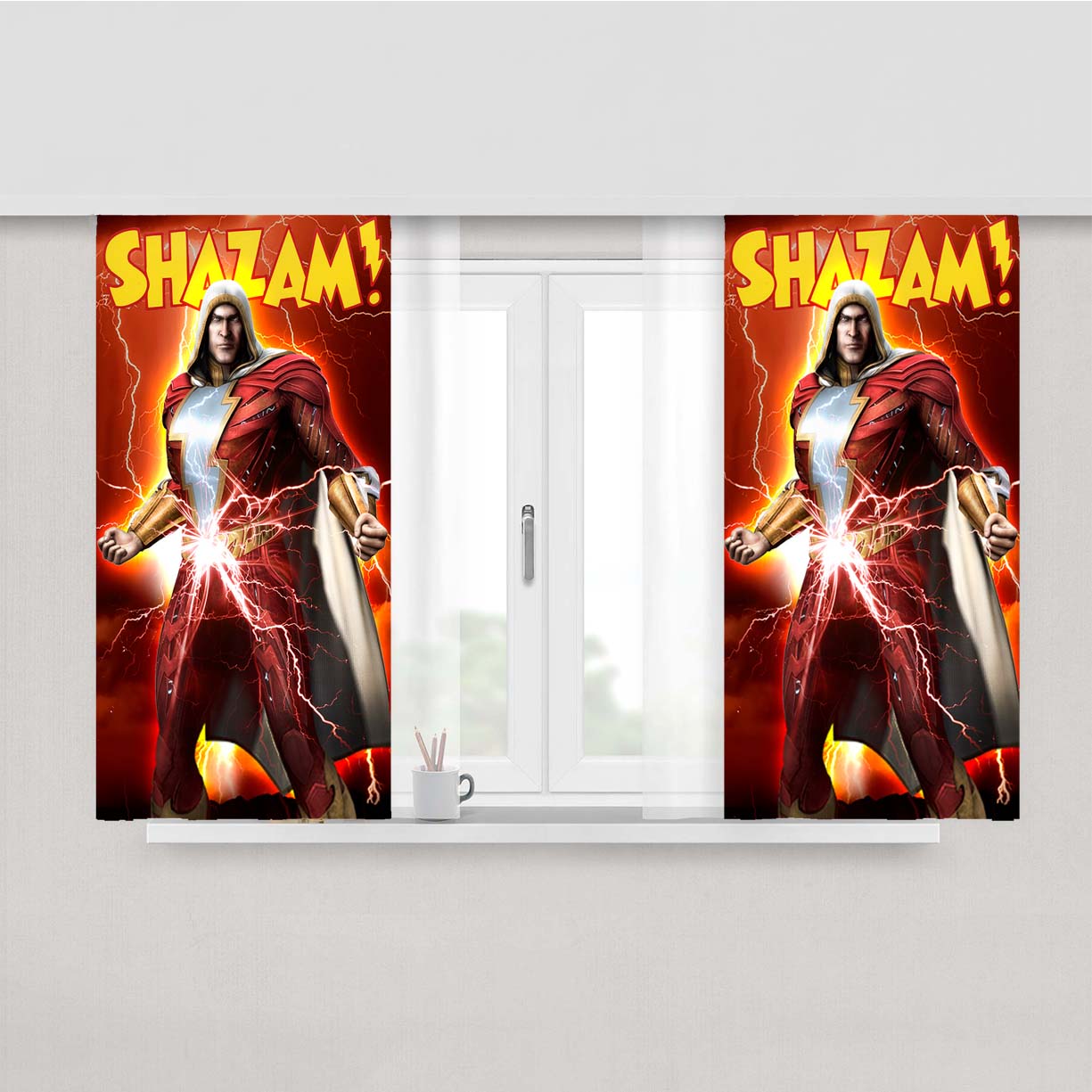 Shazam Peach Skin Window Curtains