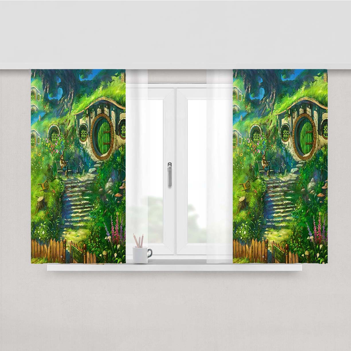 Shire The Hobbit Peach Skin Window Curtains
