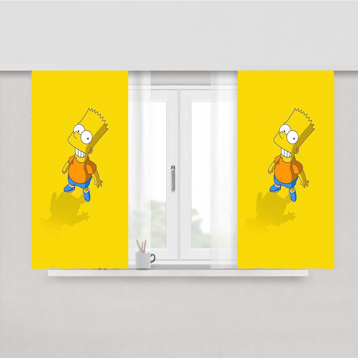 Simpsons Peach Skin Window Curtains