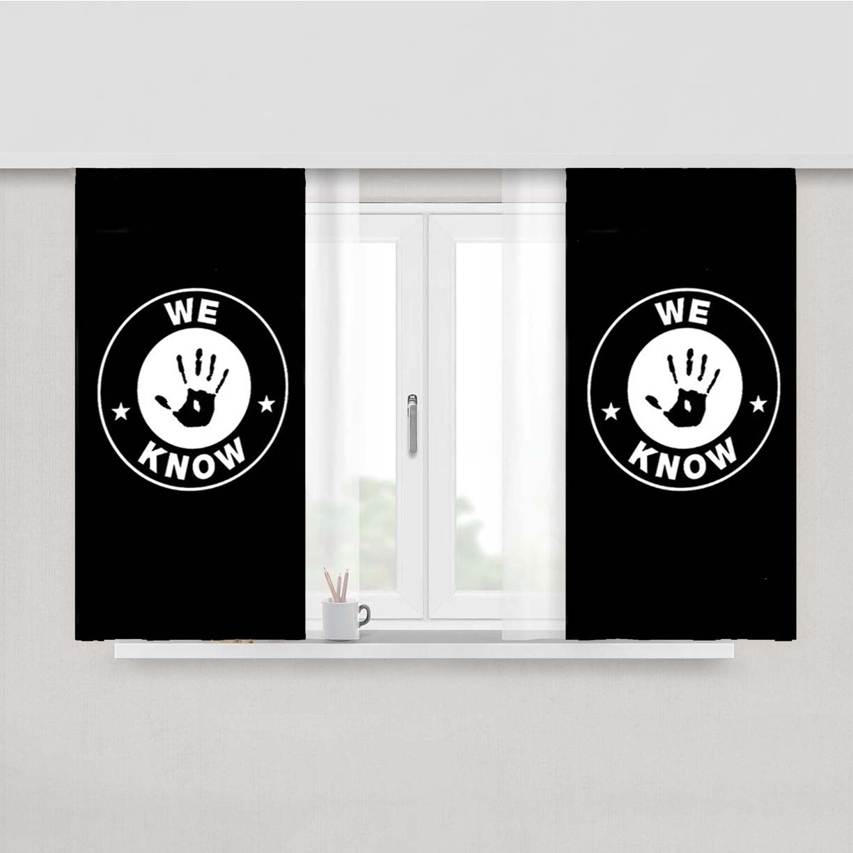 Skyrim Dark Brotherhood We Know Cosplay Gamer Peach Skin Window Curtains